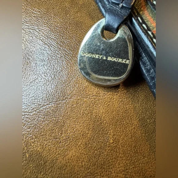 EUC Dooney & Bourke Multicolor Rainbow Pattern Leather Wallet - Picture 5 of 15